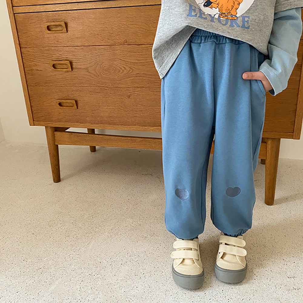 

2021 New Design Good Quality Factory Price Fashion Hot Selling Children's Embroidered Love Trousers