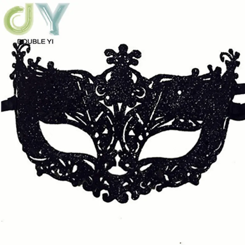 Лиса пластиковый золотой порошок макияж маска на Хеллоуин и Рождество бальный