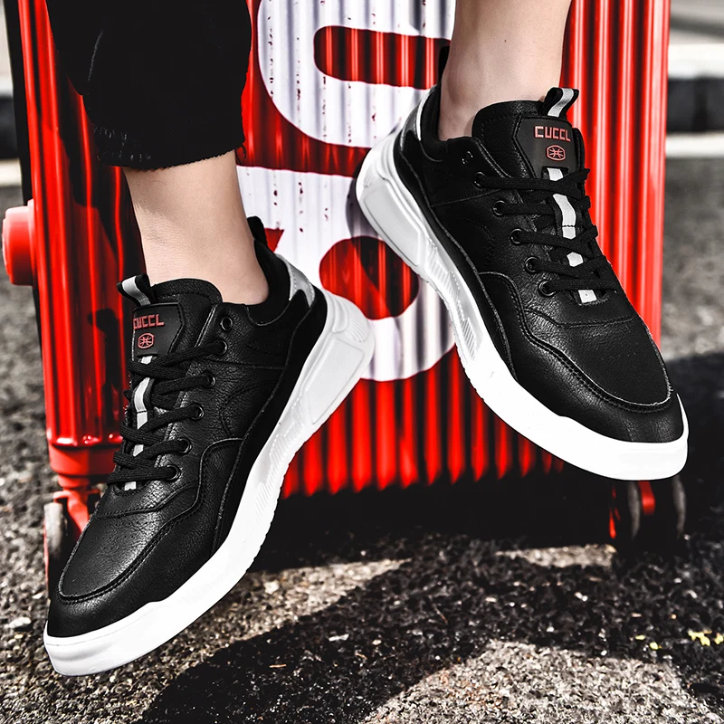 

Sapatos Casual Sapato Masculino Casual Black Shoes Fashion Sneakers Causal For Men Zapatos Hombre Cuero 2020 New Breathable
