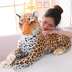 Огромный реалистичный Тигр Леопард плюшевые игрушки мягкие дикие животные Имитация белый тигр Ягуар кукла Дети подарки на день рождения