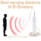 Беспроводной светодиодный движения Сенсор светодиодный лента Водонепроницаемый PIR Светодиодные ленты света 5V Ночник светильник