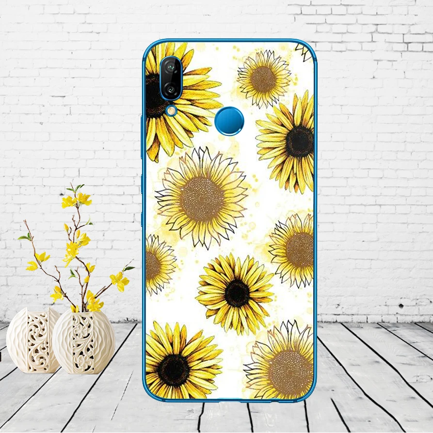 67DD Маргаритка Подсолнух цветочный цветок Мягкий силиконовый чехол для huawei P9 P10 P20 P30 Lite mate 10 20 PRO lite p smart чехол - Цвет: 10
