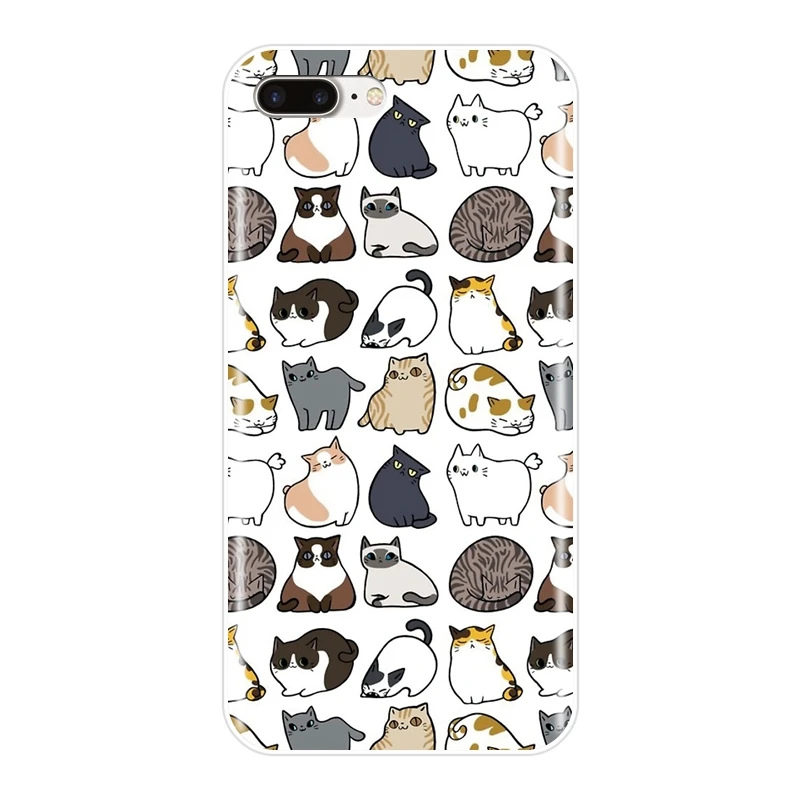Силиконовый чехол для Apple iPhone 6 S 7 8 X XR XS Max мягкий из ТПУ с милым единорогом Plus