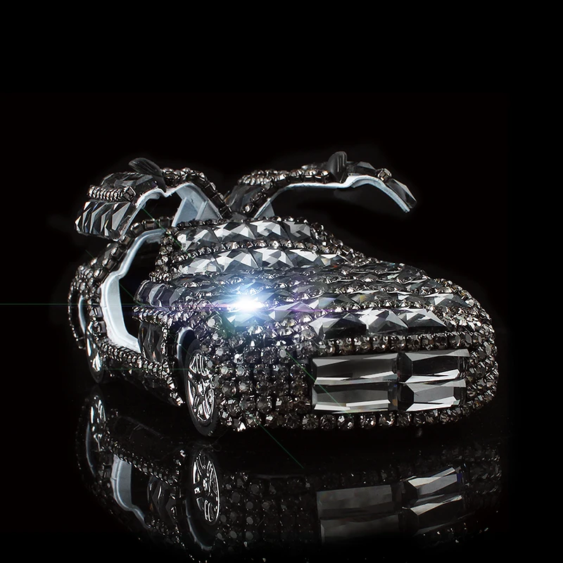 Gullwing Sportscar автомобильное украшение для приборной доски Блестящие кристаллы духи