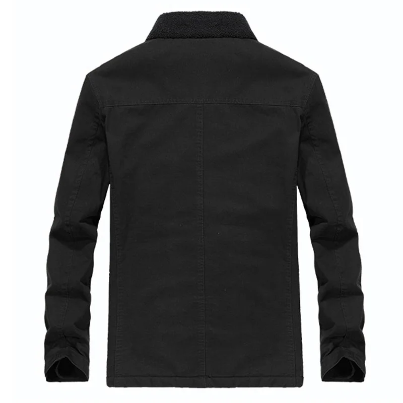 Зимняя мужская куртка парка пальто толстые теплые флисовые куртки военная для