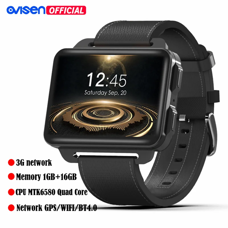 Умные часы OVISEN с Android 5 1 Гб + 16 ГБ 1200 мАч Wi Fi 3G Google play store пульсометр|Смарт-часы| |