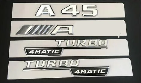 Chrome A45 Для AMG TURBO 4matic заднее крыло багажника для Mercedes | Автомобили и мотоциклы