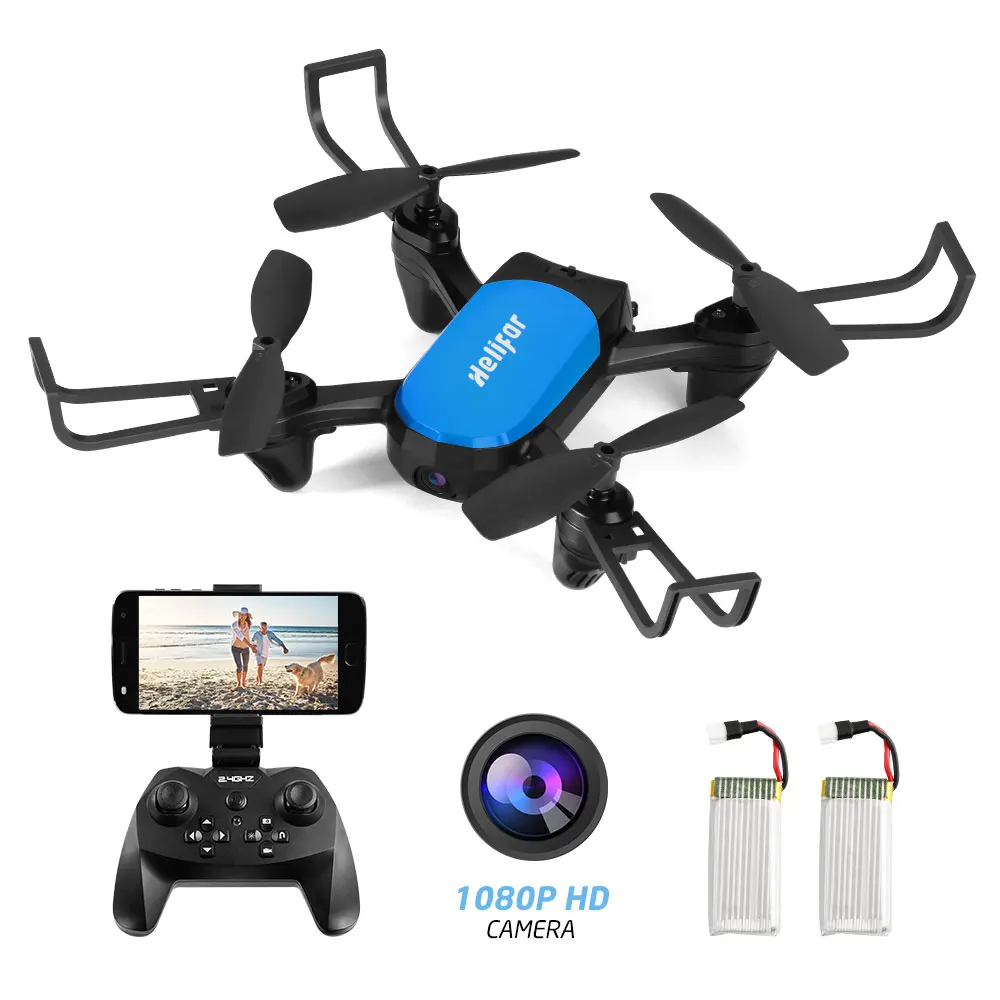 Helifar Z45 1080P FPV Бесщеточный Радиоуправляемый квадрокоптер 1080p HD камера Радиоуправляемый Дрон с двойной батареей супер Распродажа Подарки