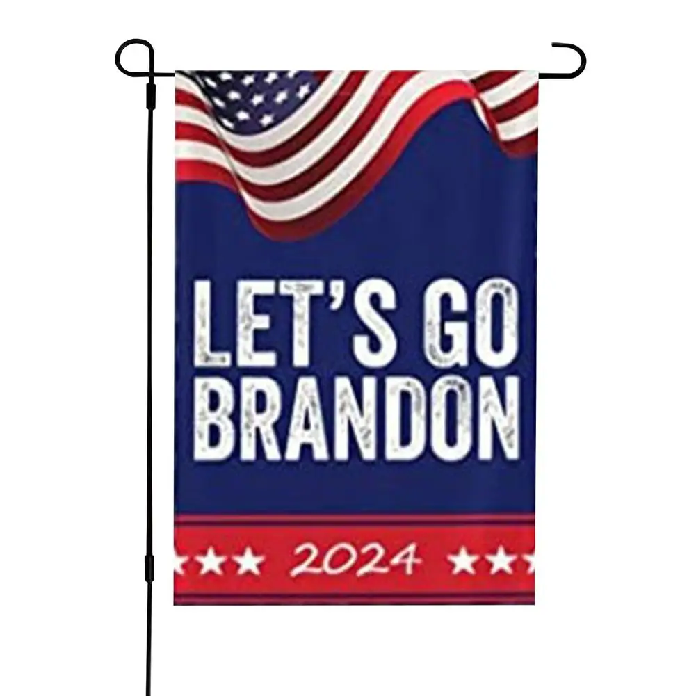 Двусторонний флаг Брэндона Let's Go FJB 2024 американские флаги баннеры для сада 45*30