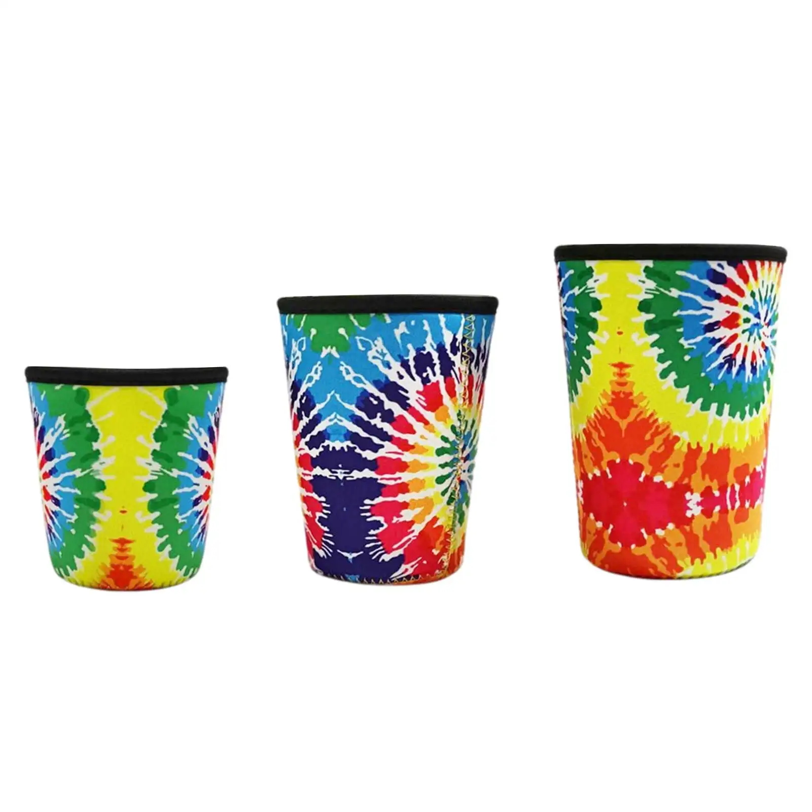 3 шт. многоразовые ледяные кофейные чашки с защитой от падения неопреновый рукав