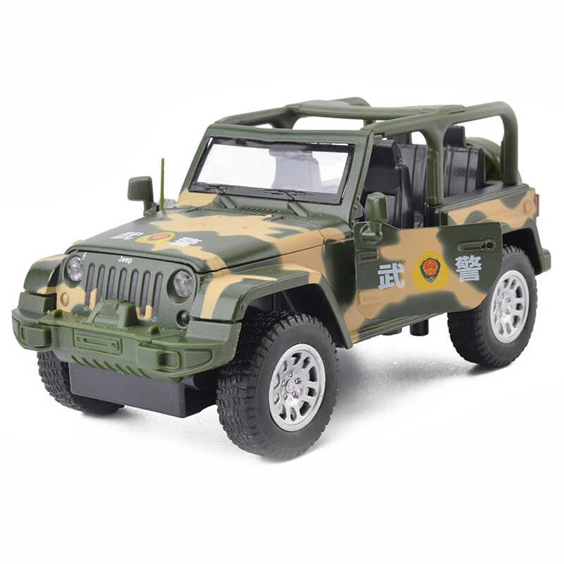 JIAYE 1/32 легкосплавная модель автомобиля с основанием Wrangler камуфляжная имитация