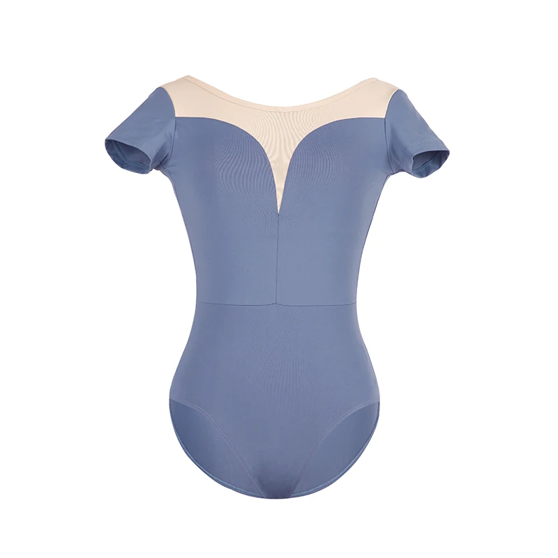 Женский балетный трико с коротким рукавом тренировочный костюм для занятий
