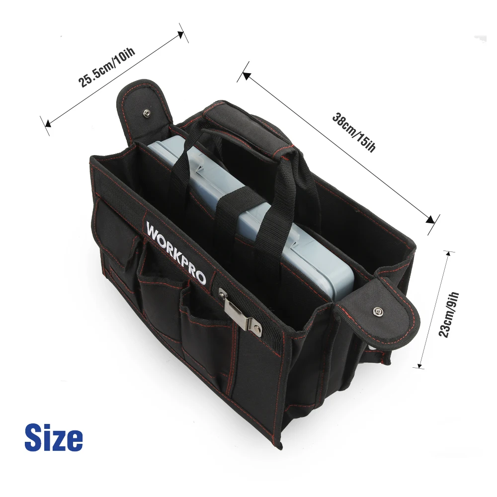 Сумка для инструментов WORKPRO 600D водонепроницаемая с поддоном центра|Сумки