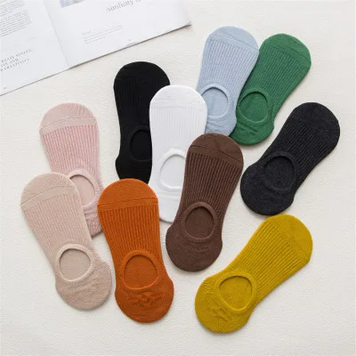 Женские носки летние тонкие хлопковые гетры в японском стиле низкие скрытые