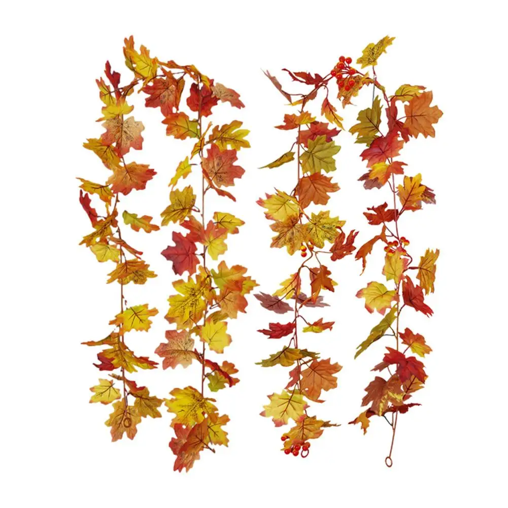 

Fall Garland Maple Leaf Hang-ing Vine Garland 5.7ft/Piece Artificial Autumn Foliage Garland For Thanksgiving Decor Home Weddin