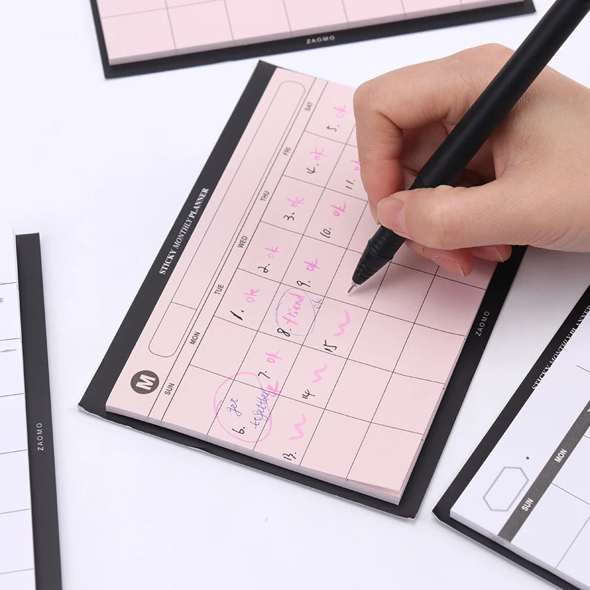 

1PC Creative Weekly Plan Sticky Diary Plan Notebook Stationery School Supplies Planner Paper Stickers