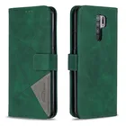 Магнитный чехол-книжка для Xiaomi Redmi 9A, кожаный, с отделением-бумажником