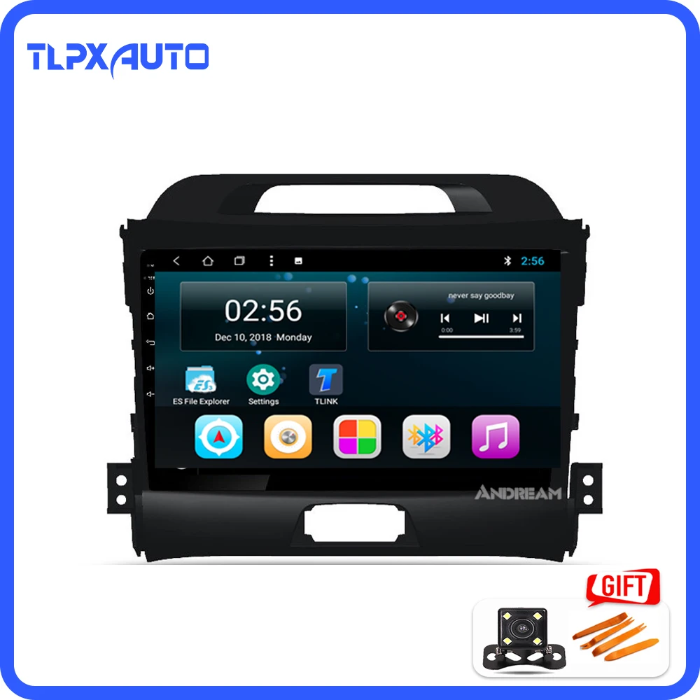9 дюймов Android 8 1 Octa-Core carplay Автомобильный плеер для KIA Sportage R 2010-2016 GPS навигация