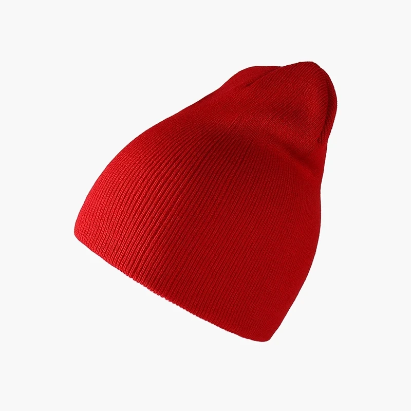 Унисекс вязаная шапка зимняя женская мягкая однотонная мода хип-хоп Skullies мужские