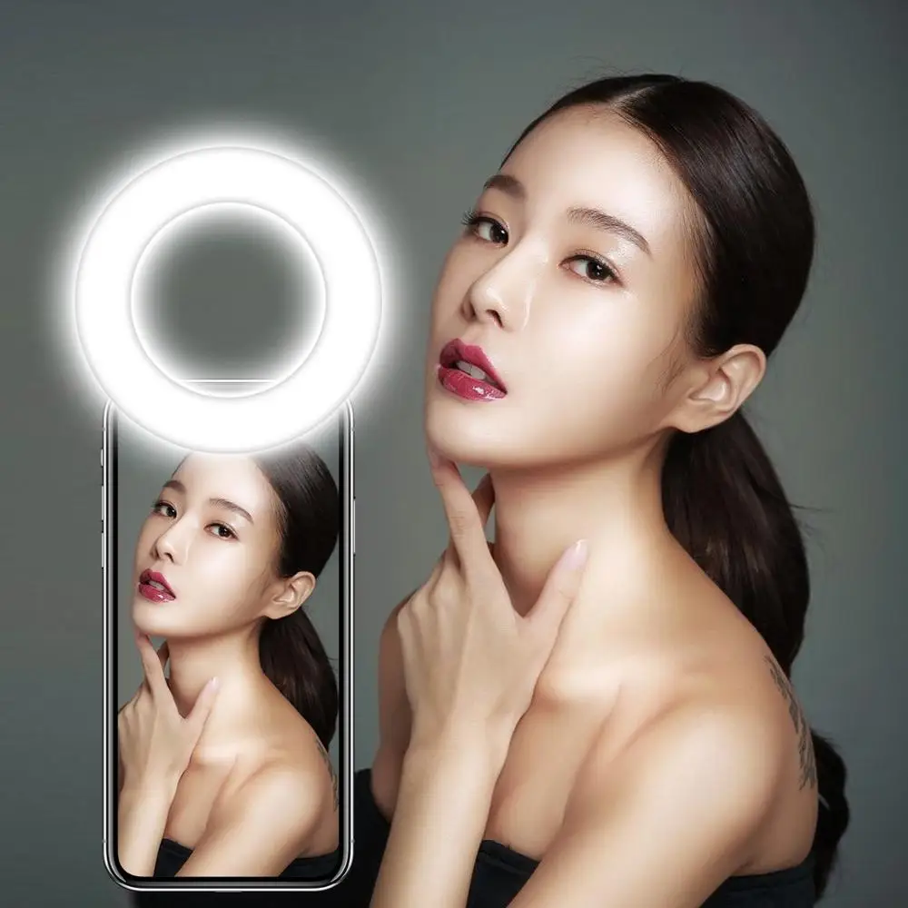 Selfie кольцевой для мобильного телефона с креплением светильник ing LED selfie сухая