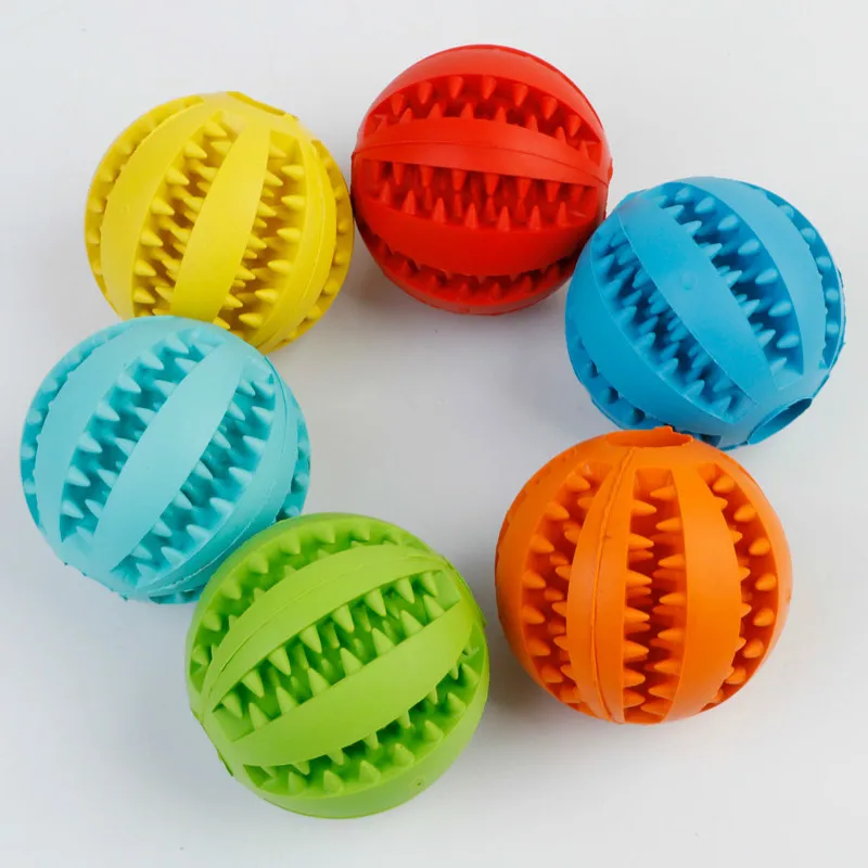 Резиновая игрушка для домашних животных мячик протекания устойчивые к укусам
