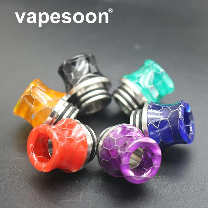 

10pcs 810 Drip Tip SS+ Snake Resin drip tip for TFV12 Prince X-BABY TFV8 BIG BABY Tank Atomizer Mouthpiece Vape drip tip 810
