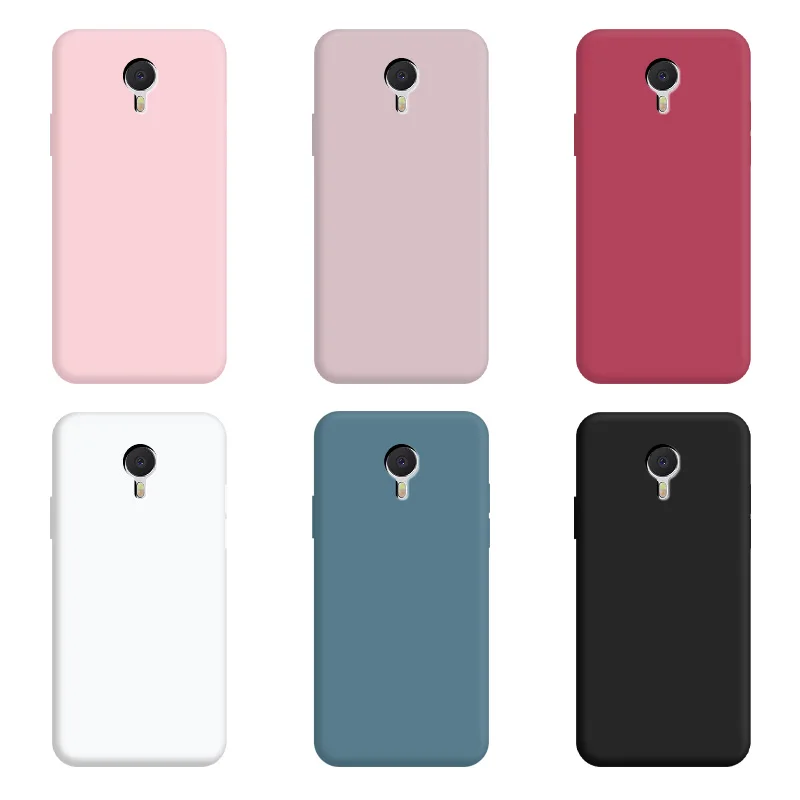 

For Meizu Note 3 Case Pure Color Silicone Case Macaron Colors Candy hue Soft TPU Simple Black Casing Phone Back Cover