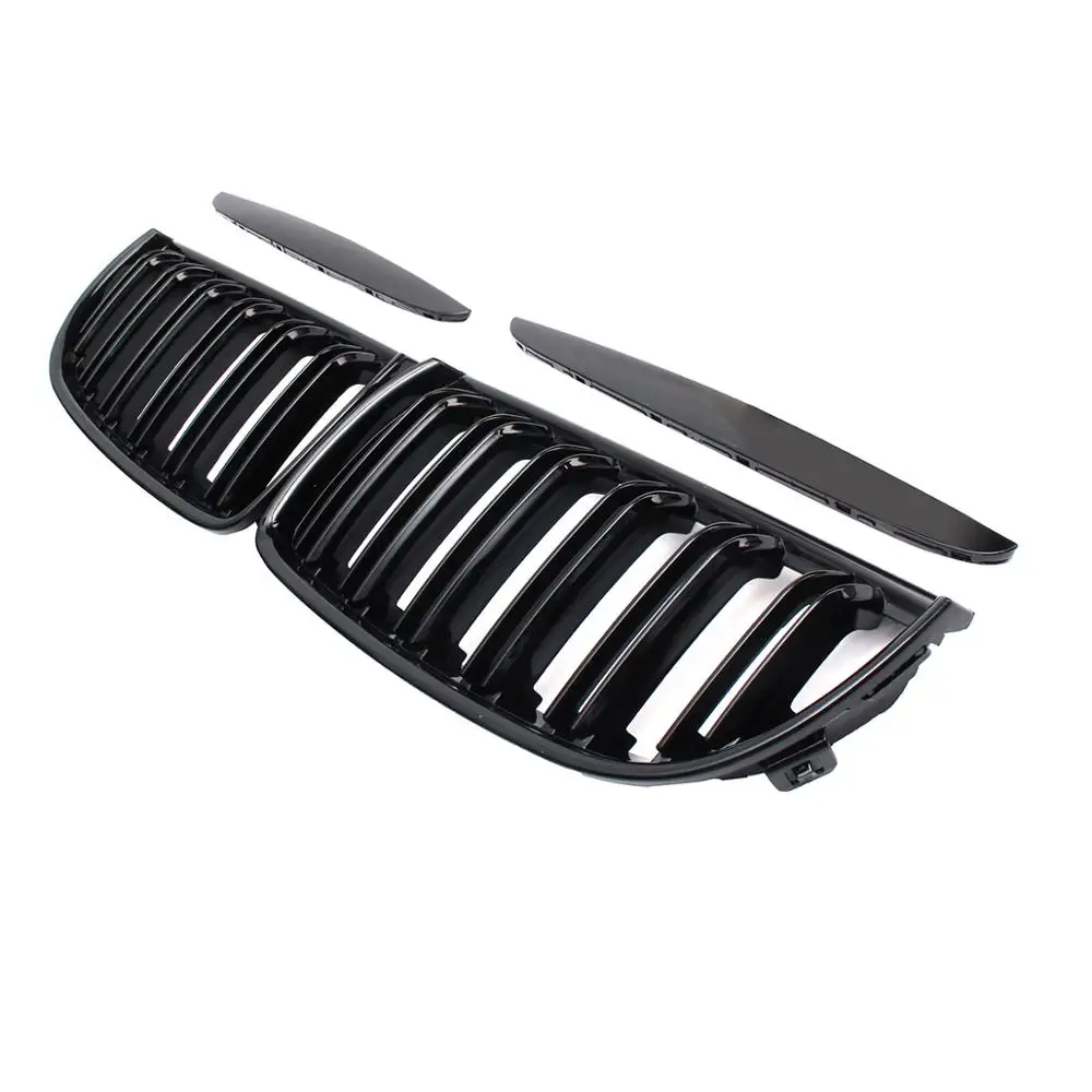 Полный набор глянцевых черных передних грилей для BMW решетки седана E90 E91 2004 2005 2006