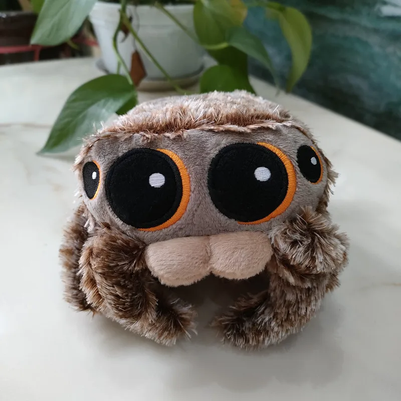 

Anime Cartoon Gray Spiders Plush Toy Soft Stuffed Dolls 16cm Kawaii Kid Gift