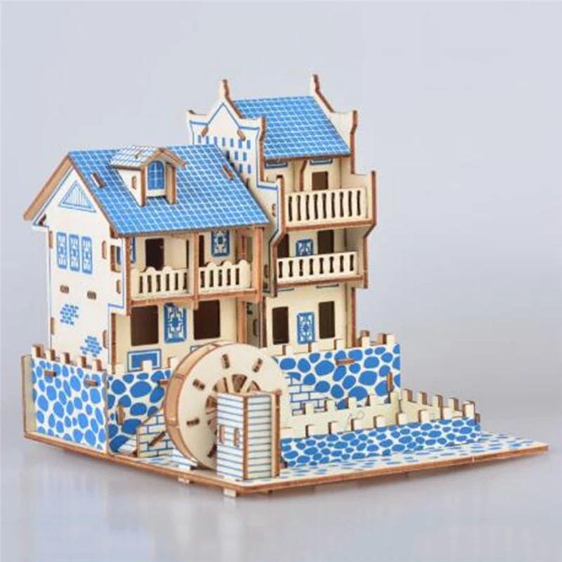 

Puzzles Wooden 3D Jigsaw Camera Bridge Model Puzzle Toy Educational Jigsaw Assembly Puzzle For Kid Child Birthday Gifts