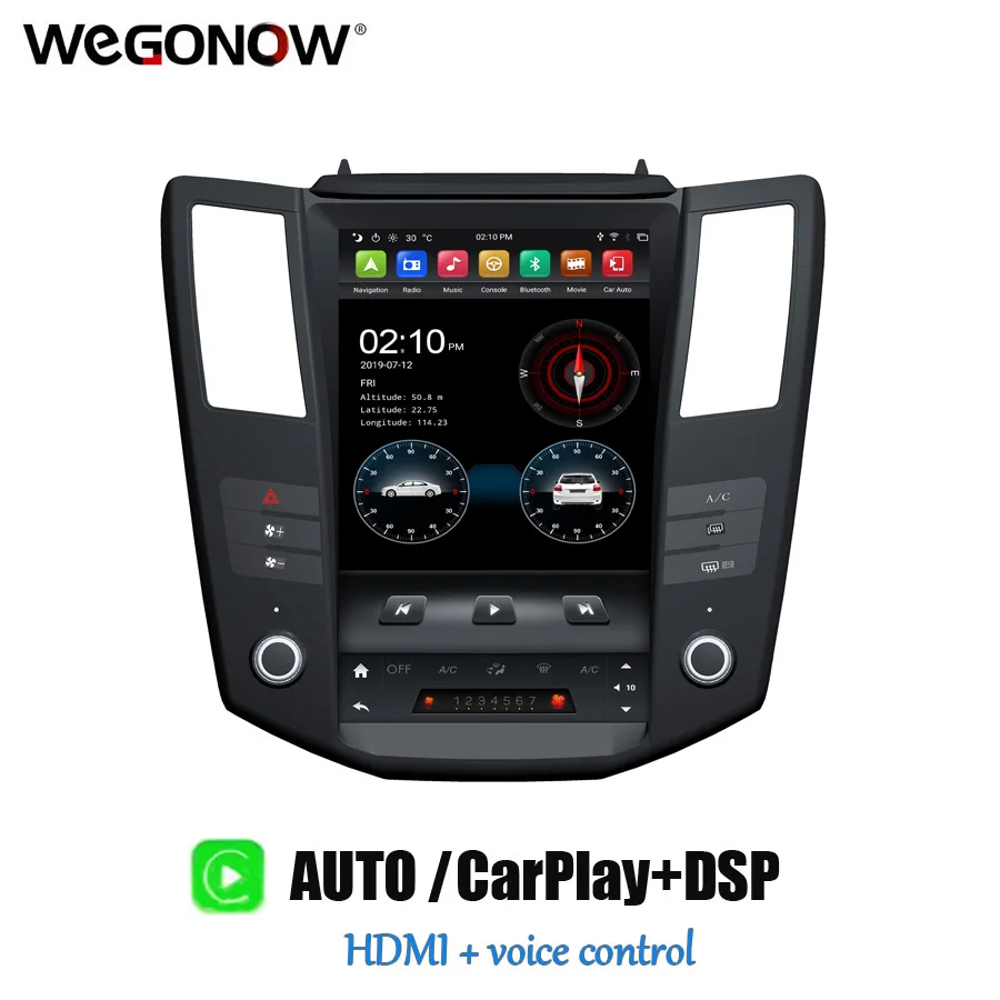 

DSP PX6 IPS Carplay Голосовое управление Tesla12.1 "Android 9,0 4G Оперативная память 64 Гб авто радио GPS навигации BT5.0 для RX300 RX330 RX350