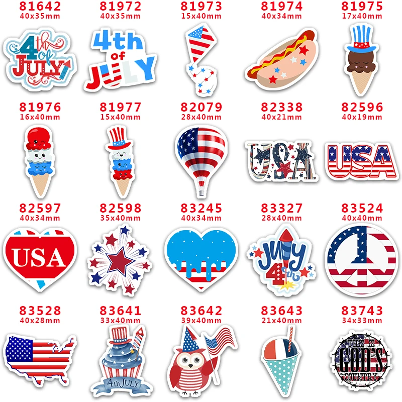 Choshim Brand 10 шт. Плоские смолы с плоской спинкой Принцесса 4 июля для украшения аксессуаров для волос своими руками PR 83743 на.