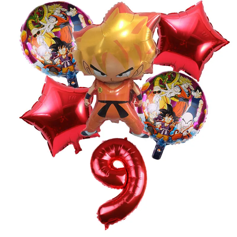 

Supper Goku Hero Birthday Balloon Children Boys Faovr Toys Party Kidsroom Decoration Background Balloon Baby Shower Child Gifts