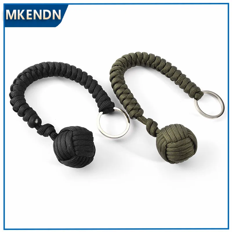 MKENDN новый дизайн брелок из Паракорда Lanyard кулак узел высокопрочный парашютный