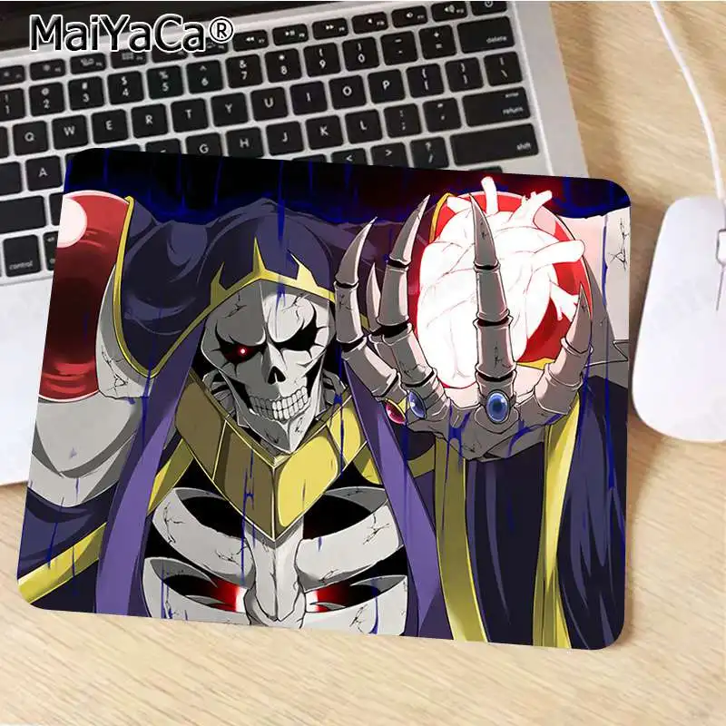 Not Lock Edge25x29cm MaiYaCa Overlord персонажи офисные мыши геймер мягкий коврик для мыши Скорость/Управление версия большой игровой коврик для мыши - Цвет: Not Lock Edge25x29cm