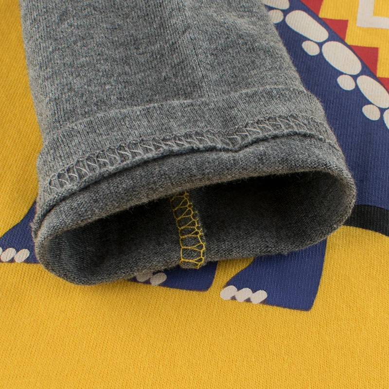 Детская Хлопковая футболка с длинным рукавом принтом динозавра|Тройники| |
