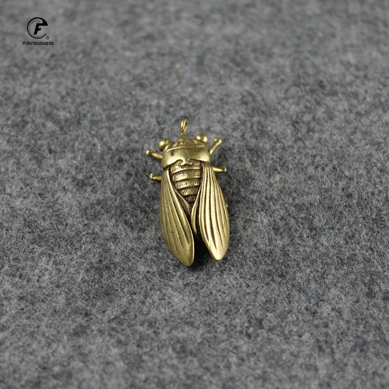 Антикварные медные фигурки цикады аксессуары для домашнего декора винтажные