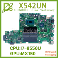 x542un motherboard for asus x542ur x542uq x542uf a580u fl8000u laptop motherboard notebook w i7 8550u mx150 original test