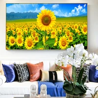 5d diamond painting kits for adults full drill diy round embroidery art flowers diamonds wall decor mosaic gifts sunflower