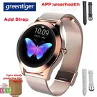 Greentiger модные KW10 Смарт-часы для женщин IP68 Водонепроницаемые мульти-спортивные режимы пульсометр фитнес-трекер браслет для женщин
