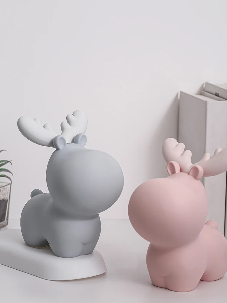 Скандинавская креативная копилка с милым мультяшным рисунком детская большая