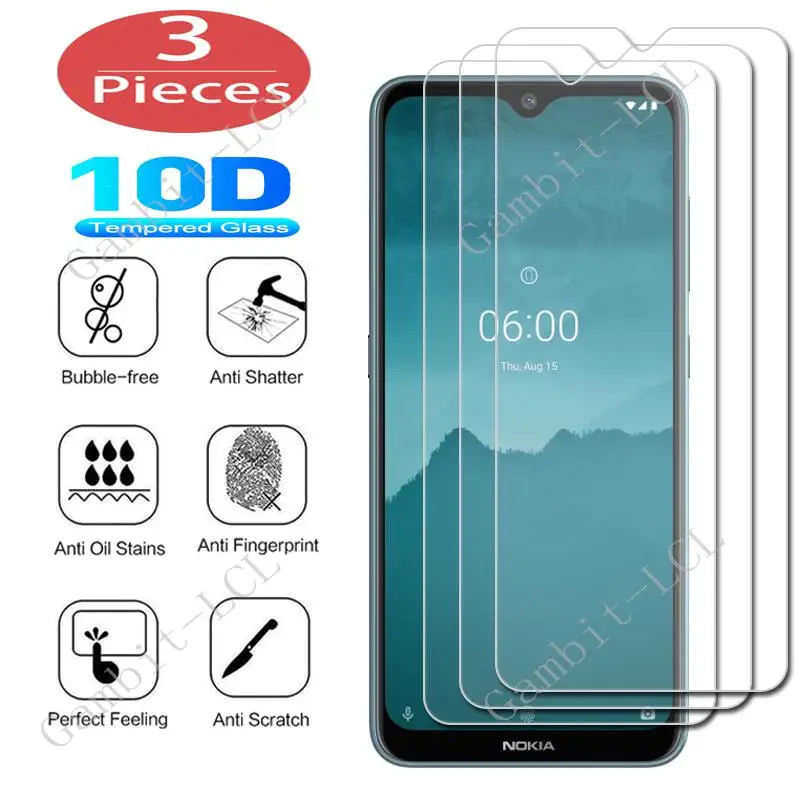 

3Pcs Protection Glass For Nokia 8.3 5G C21 G21 2.2 2.3 3.2 4.2 6.2 7.2 7 Plus 7.1 2018 8.1 Tempered Screen Protector Cover Film