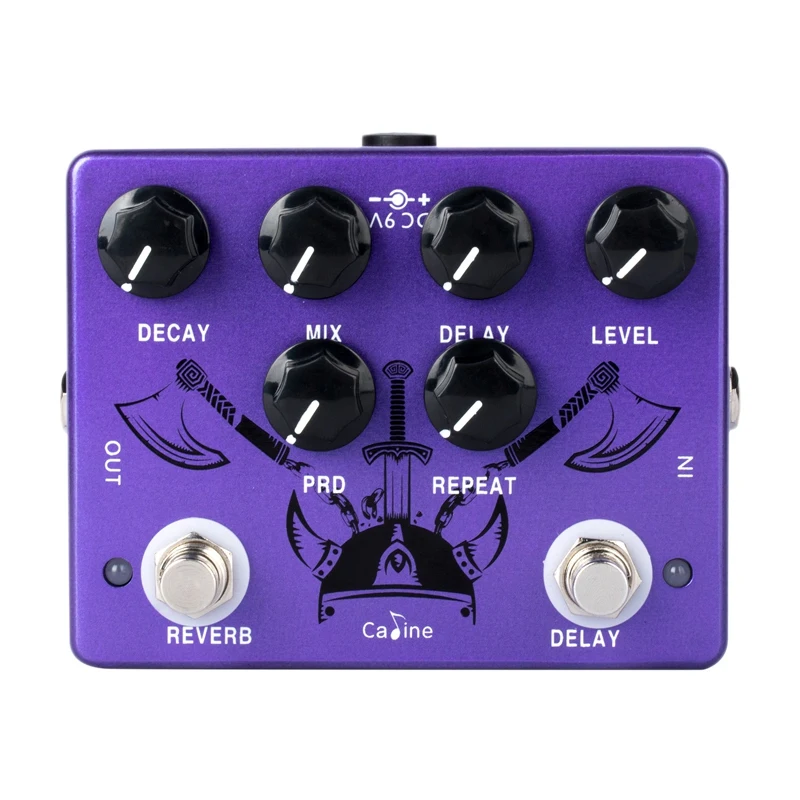 

Caline CP-80 Purple Repeat Reverb Delay педали для электрогитары аксессуары для гитары