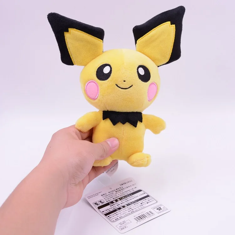 Takara Tomy Pokemon Pichu плюшевые Прекрасный Пикачу ювенальная версия Эволюция Игрушка коллекция хобби Кукла Kawaii подарок для девочки