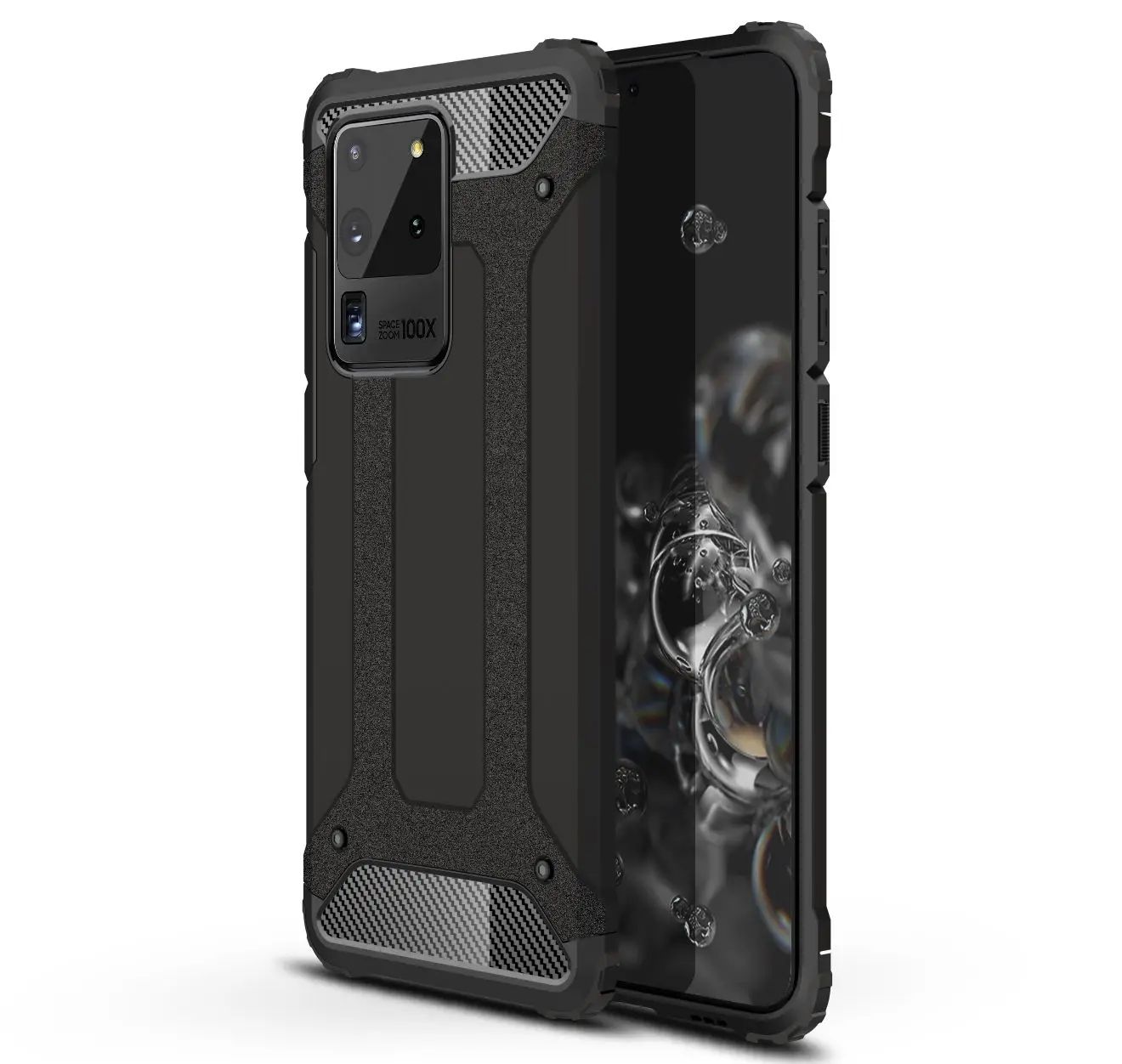 

Phone Case For Samsung Galaxy Ultra Note 20 S20 FE Plus Armor PC Four Corners Shockproof Rugged Anti-Fall Protector Back Cover
