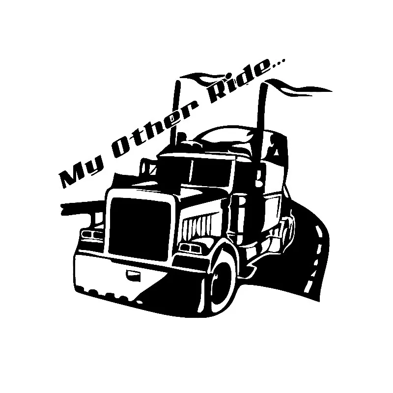 

Creative My Other Riding High Quality Decals Car Window Decoration Personality PVC Waterproof Decal Black/White, 18cm*17cm