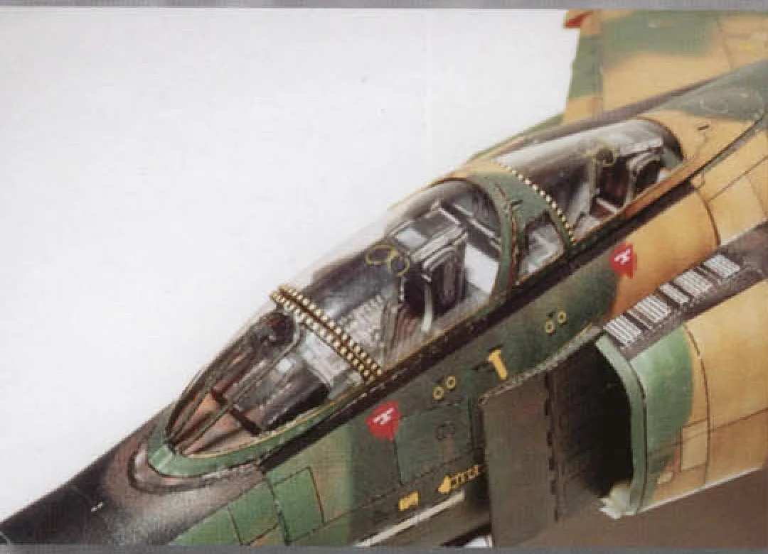 1:33 USA F-4B Ghost Fighter MiG Aircraft DIY 3D Paper Card Model Building Sets Construction Toys Educational Toys 54*34cm