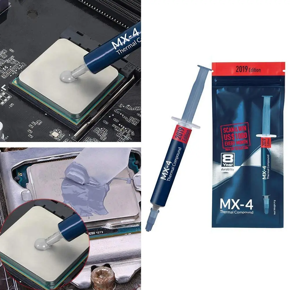 Термопаста MX 4 2g 4g MX4 процессор процессорный кулер охлаждающий вентилятор VGA