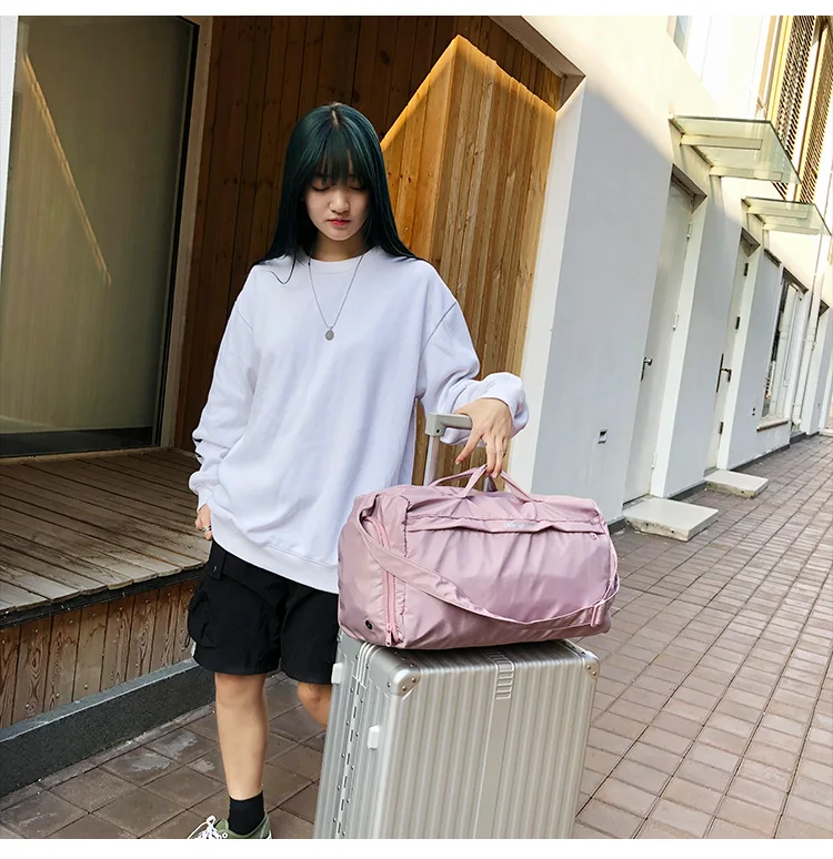 Outdoor Gym Bag Large Capacity Sports Yoga Backpack Wet And Dry Separation Light Short Trip Travel Bag weekend overnight bag