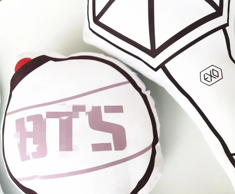 KPOP EXO GOT7 WANNA ONE FANS помощь Подушка-бревно JUNKOOK RM JIN SUGA JIMIN J-HOPE бомба свет птица огни Алиса бар свет плюшевая игрушка
